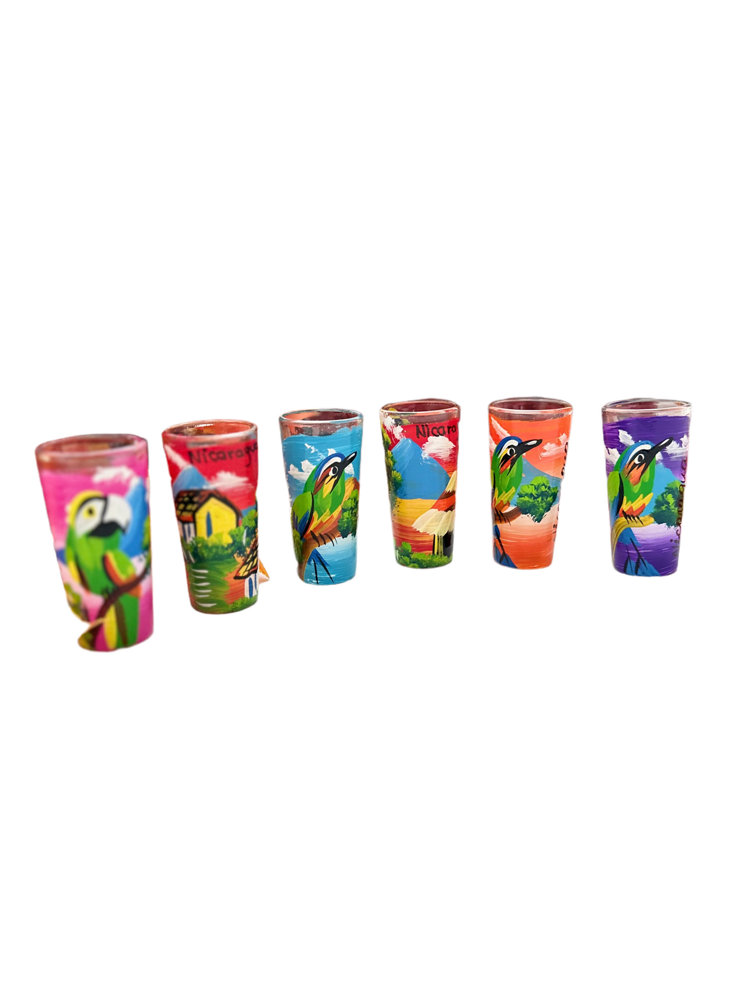 Shots Artesanales Pintados a Mano – Nicaragua ￼